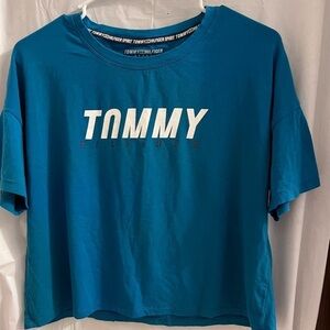 TOMMY Hilfiger teal crop top size m